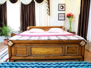 Low Head Height Box Bed in a Decorated Room