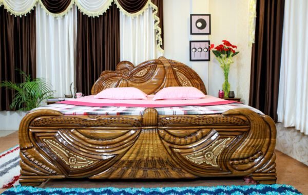 Anchal Design Solid Teak Wooden Bed