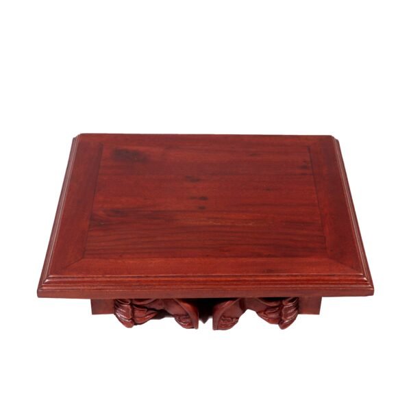 Teak Wooden Square Folding Bajot - Image 3