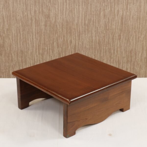 Simple Compact Multipurpose Teak Wooden Bajot