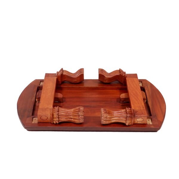 Folidng Solid Wood Curvy Design Bajot - Image 5