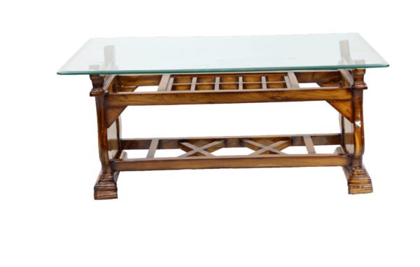 Teak Wooden Center cum Coffee Table 002 - Image 2