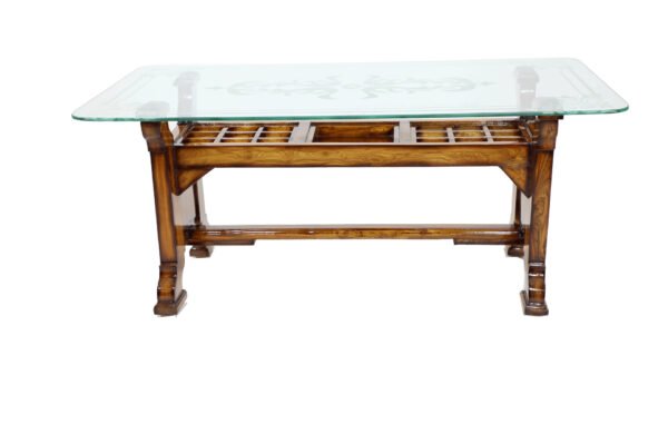 Teak Wooden Center cum Coffee Table 004 - Image 2