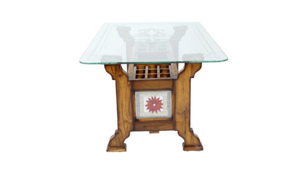 Teak Wooden Center cum Coffee Table 004 - Image 3